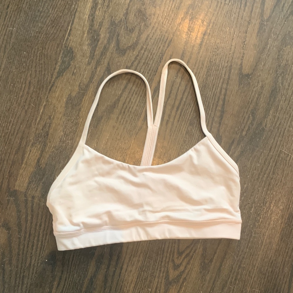 lululemon athletica Pale Pink Strappy Sports Bra